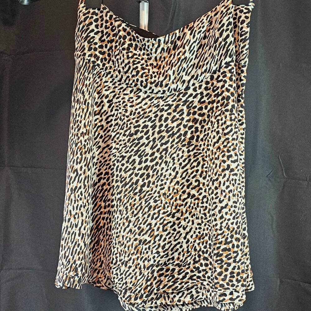 White House Black Market Womens Leopard Print Skirt Size 4 NWT